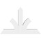 Ekena Millwork Richland Architectural Grade PVC Gable Bracket, 36"W x 24"H x 4"D x 4"F, 16/12 Pitch GBP036X24X0404RIC00 - alternate 2